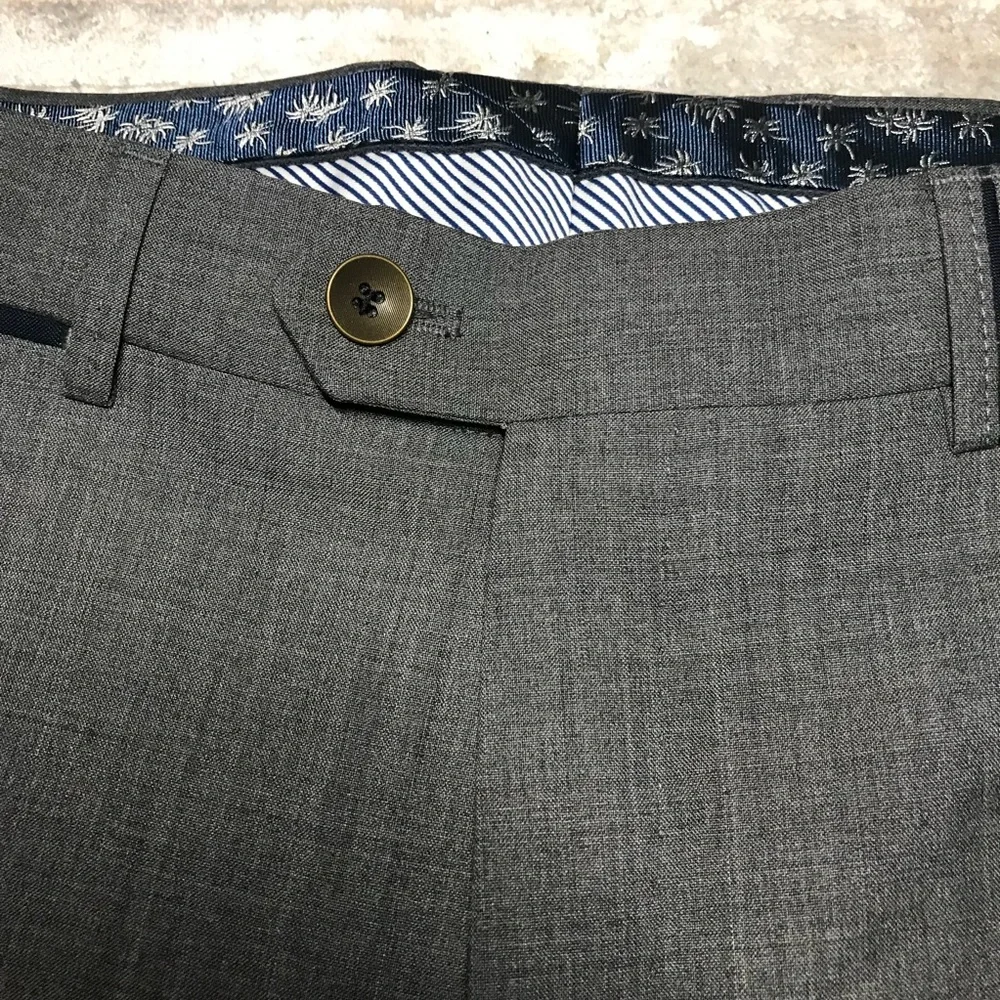 HILTL  wool dress pants, NWT,  Size US 32/32, Gray, - Picture 5 of 12